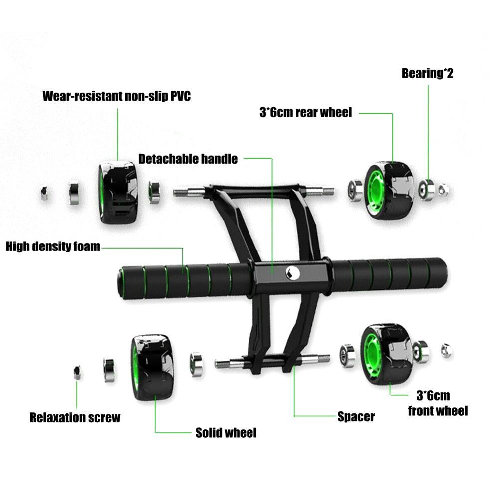 Four-wheeled r Home Exercise Abdominal Muscle Fitness Equipment