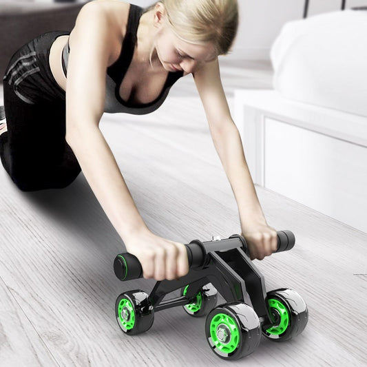 Four-wheeled r Home Exercise Abdominal Muscle Fitness Equipment